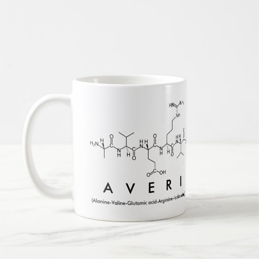 Mug du nom du peptide Averi (Gauche)
