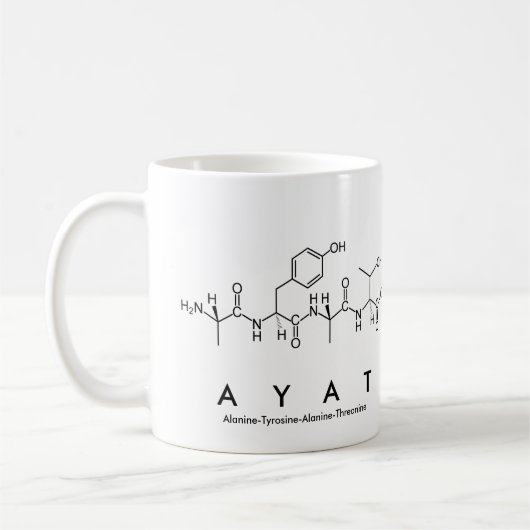 Mug du nom du peptide ayat (Gauche)