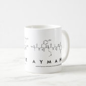 Mug du nom du peptide Aymane (Devant droit)