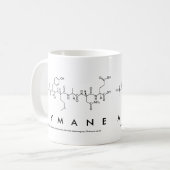 Mug du nom du peptide Aymane (Devant gauche)