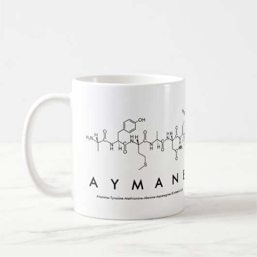 Mug du nom du peptide Aymane (Gauche)