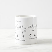 Mug du nom du peptide Caden (Centre)