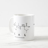 Mug du nom du peptide Cal (Devant gauche)