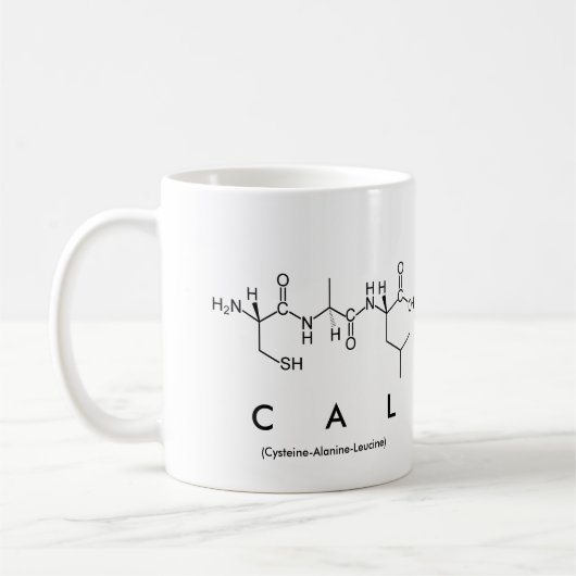 Mug du nom du peptide Cal (Gauche)