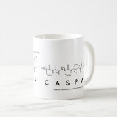 Mug du nom du peptide Caspar (Devant droit)