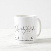 Mug du nom du peptide Cecilia (Devant droit)