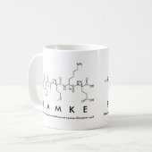 Mug du nom du peptide célèbre (Devant gauche)