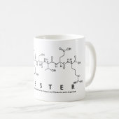 Mug du nom du peptide chanceux (Devant droit)