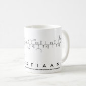 Mug du nom du peptide chrétien (Devant droit)