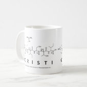 Mug du nom du peptide Cristi (Devant gauche)