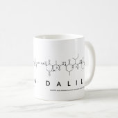 Mug du nom du peptide Dalila (Devant droit)