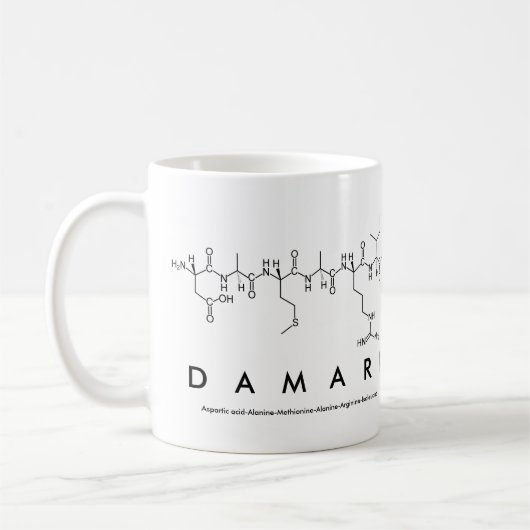 Mug du nom du peptide Damari (Gauche)