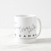 Mug du nom du peptide Dannie (Devant droit)