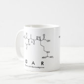 Mug du nom du peptide Dar (Devant gauche)