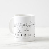 Mug du nom du peptide Darien (Devant gauche)