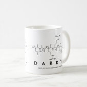 Mug du nom du peptide darryl (Devant droit)