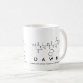 Mug du nom du peptide Dawne (Devant droit)