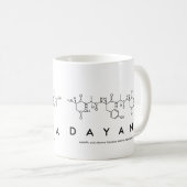 Mug du nom du peptide Dayana (Devant droit)
