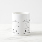 Mug du nom du peptide de crête (Centre)