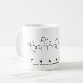 Mug du nom du peptide de la chaîne (Devant gauche)