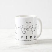 Mug du nom du peptide de la chair (Devant droit)