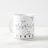 Mug du nom du peptide de la terrasse (Devant gauche)