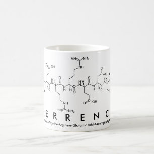 Mug du nom du peptide de la terrasse