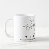 Mug du nom du peptide de la terrasse (Gauche)