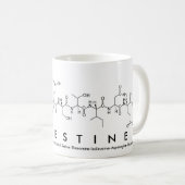 Mug du nom du peptide de l'ernestine (Devant droit)