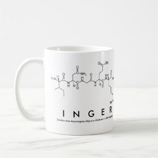 Mug du nom du peptide de l'ger