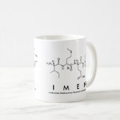Mug du nom du peptide de l'imen (Devant droit)