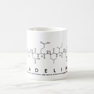 Mug du nom du peptide de Madeline