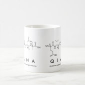 Mug du nom du peptide de Qiana (Centre)