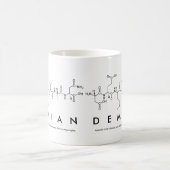 Mug du nom du peptide démien (Centre)