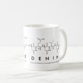 Mug du nom du peptide denine (Devant droit)