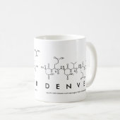 Mug du nom du peptide Denver (Devant droit)