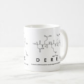 Mug du nom du peptide Derek (Devant droit)