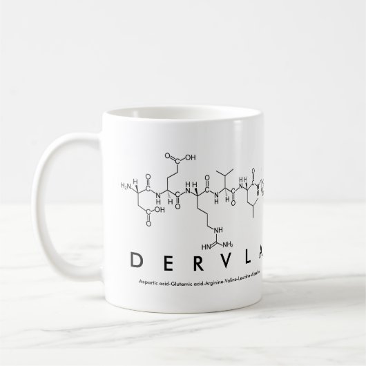 Mug du nom du peptide Dervla (Gauche)