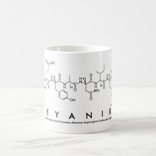 Mug du nom du peptide Deyanira (Centre)
