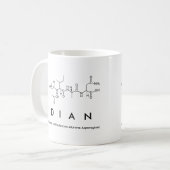 Mug du nom du peptide Dian (Devant gauche)