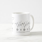 Mug du nom du peptide Didier (Devant droit)