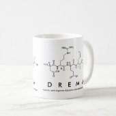 Mug du nom du peptide Drema (Devant droit)