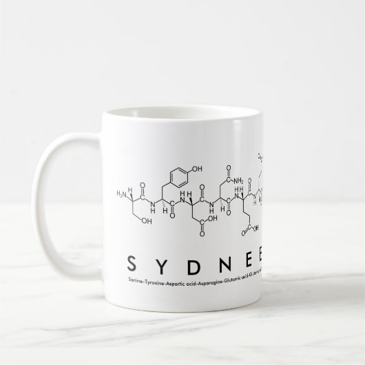 Mug du nom du peptide du genou (Gauche)