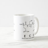 Mug du nom du peptide Ece (Devant droit)
