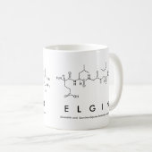 Mug du nom du peptide Elgin (Devant droit)