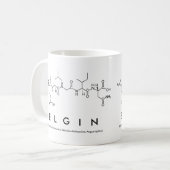Mug du nom du peptide Elgin (Devant gauche)