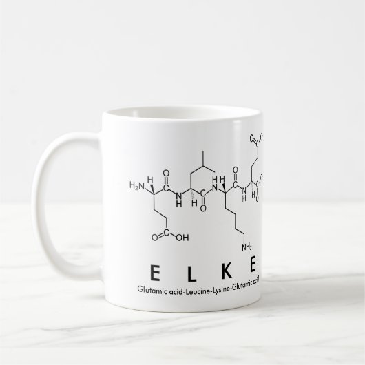 Mug du nom du peptide Elke (Gauche)