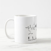 Mug du nom du peptide Elliana (Gauche)