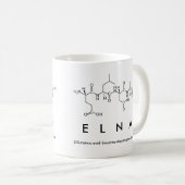 Mug du nom du peptide Elna (Devant droit)