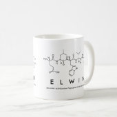Mug du nom du peptide Elwin (Devant droit)